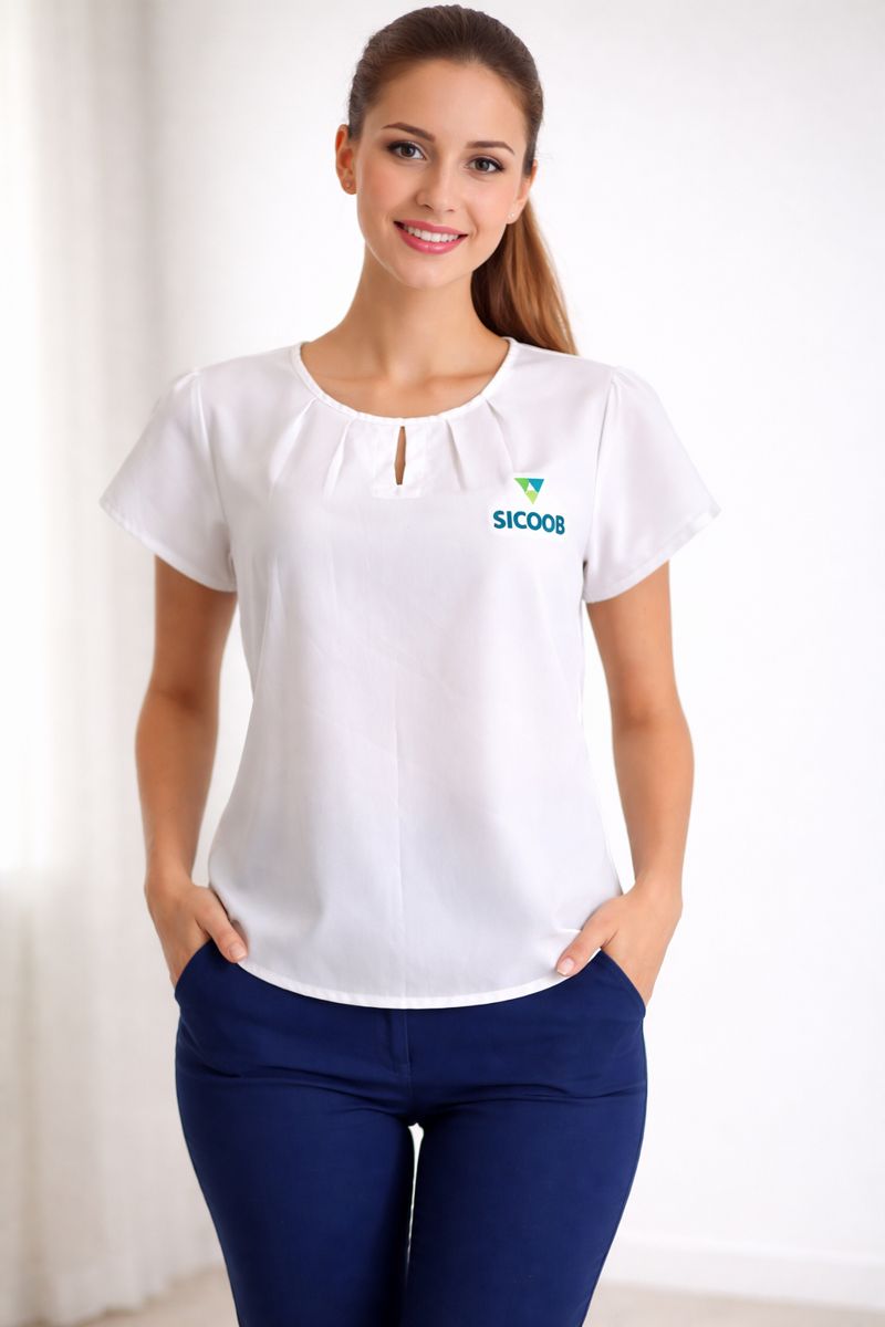 Blusa feminina corporativa
